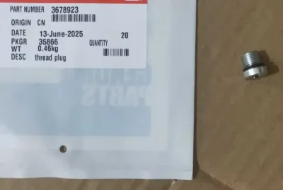 3678923 ,3678924 ,3943645,3944959 THREADED PLUG-CUMMINS for Cummins