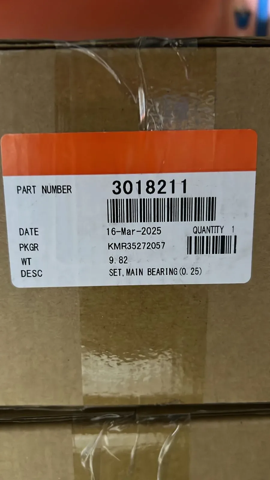 3018211, MAIN BEARING KIT for Cummins