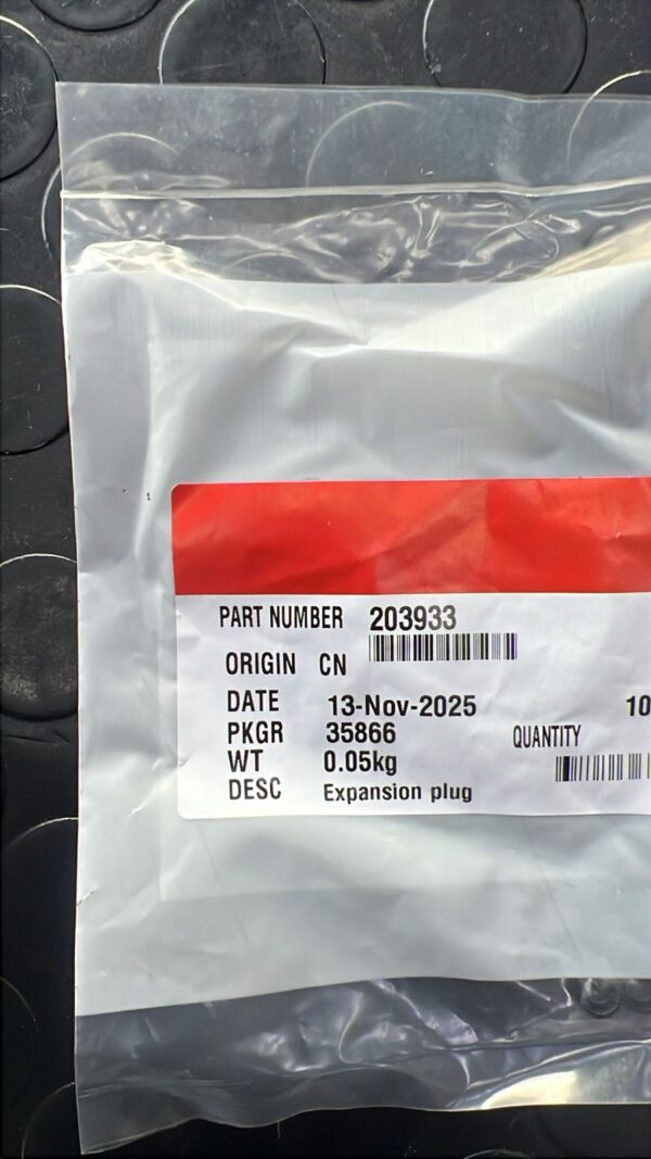 203933 EXPANSION PLUG CUMMINS