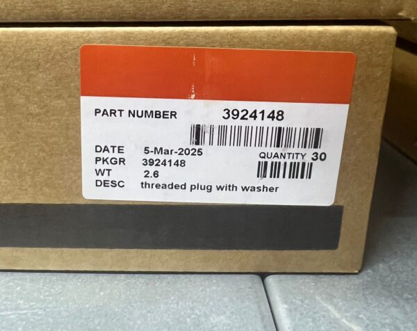 3924148 THREADED PLUG WITH WASHER