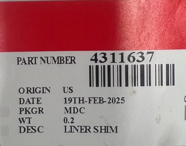 4311637 LINER SHIM