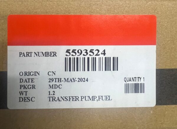 5593524,5483862 FUEL TRANSFER PUMP,24V