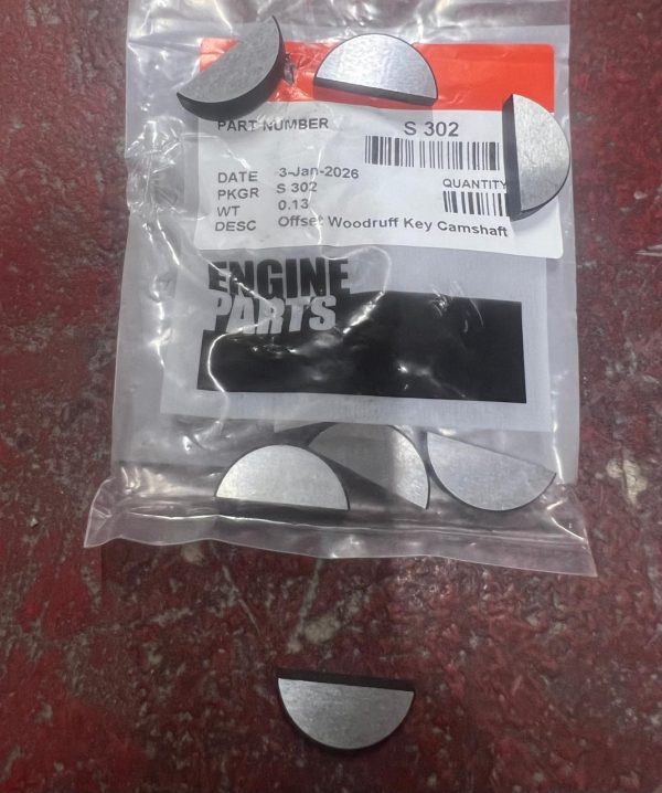 S 302, S302, S 302 OFFSET WOODRUFF KEY CAMSHAFT