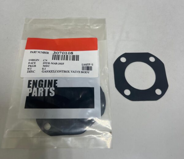 3070108,GASKET,CONTROL VALVE BODY