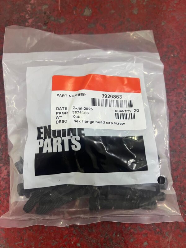 3926863 3924491 HEX FLANGE HEAD CAP SCREW CUMMINS