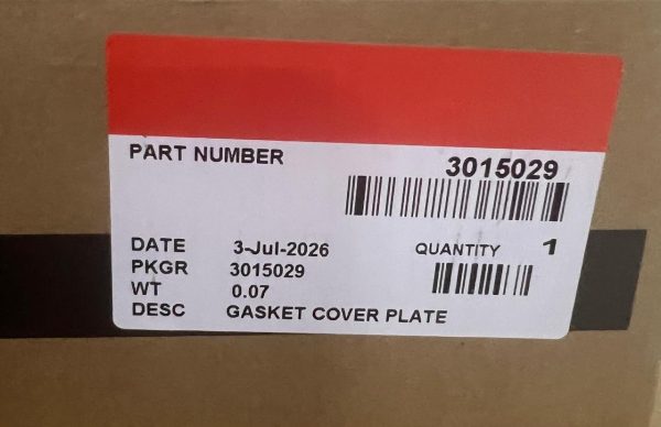 3015029 GASKET COVER PLATE